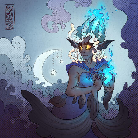 Lunar Fires and Ocean Spires